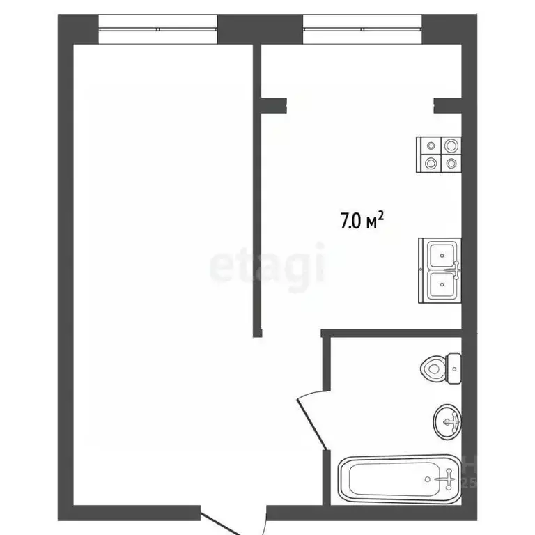 1-к кв. Ставропольский край, Кисловодск ул. 40 лет Октября (32.0 м) - Фото 1