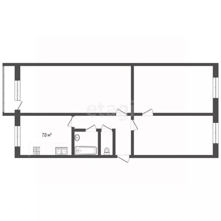 3-к кв. Московская область, Воскресенск Цемгигант мкр, ул. Ленинская, ... - Фото 2