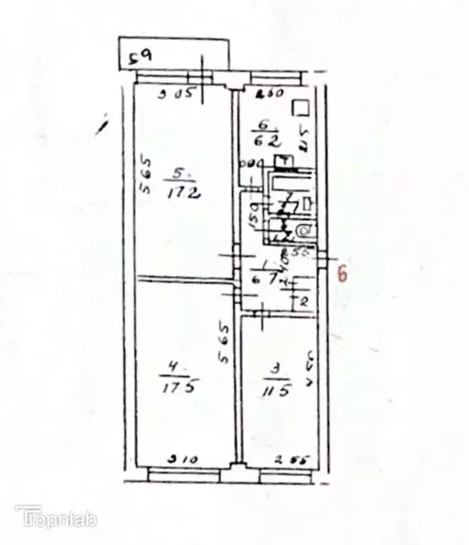 3-к кв. Астраханская область, Астрахань Курская ул., 78 (64.0 м) - Фото 2
