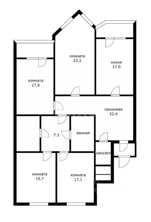 4-к кв. Москва 2-й Сыромятнический пер., 10 (142.0 м) - Фото 2
