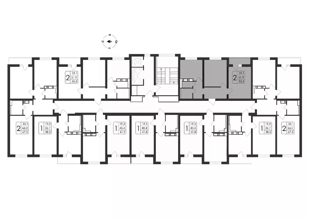 2-к кв. Воронежская область, Воронеж ул. Загоровского, 5/3 (53.3 м) - Фото 1