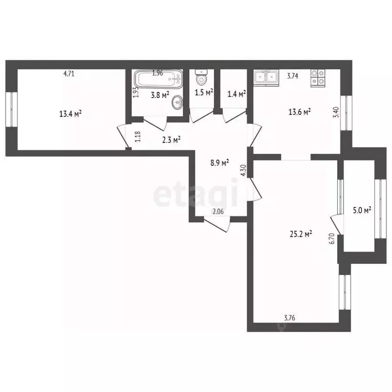 2-к кв. Ямало-Ненецкий АО, Тарко-Сале Пуровский район, ул. Республики, ... - Фото 2