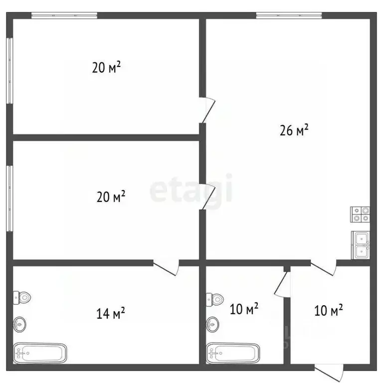 Дом в Санкт-Петербург, Санкт-Петербург, Петергоф ул. Широкая, 109 (100 ... - Фото 2