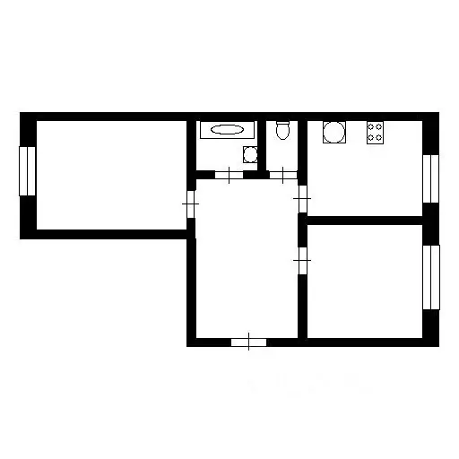 2-к кв. Татарстан, Казань ул. Кутузова, 8 (53.7 м) - Фото 1