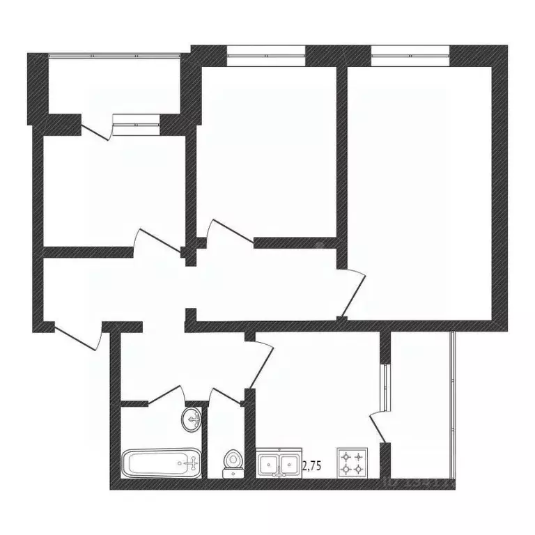 3-к кв. Белгородская область, Белгород ул. Губкина, 11а (101.0 м) - Фото 1