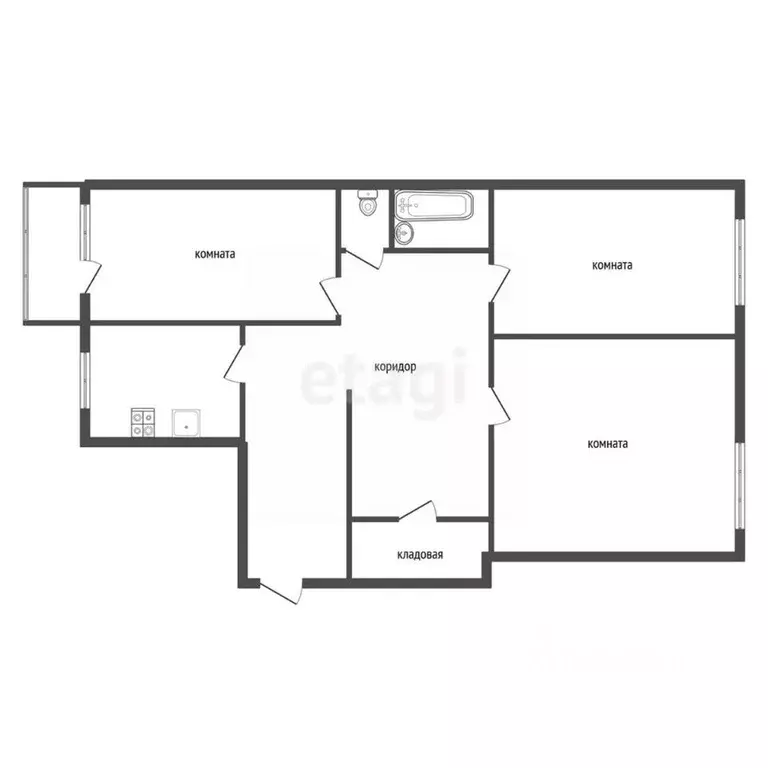 3-к кв. Воронежская область, Воронеж ул. Генерала Лизюкова, 97 (65.5 ... - Фото 2