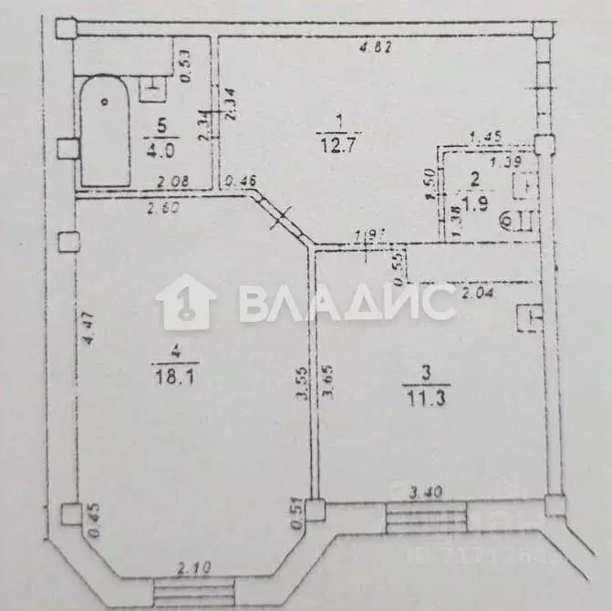 1-к кв. Воронежская область, Воронеж ул. Антокольского, 14 (48.0 м) - Фото 1