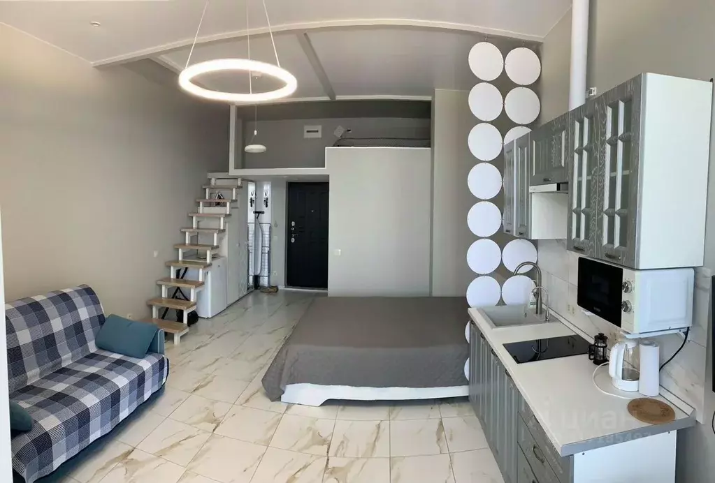 1-к кв. Краснодарский край, Сириус пгт ул. Веселая, 82/1Б (28.0 м) - Фото 0
