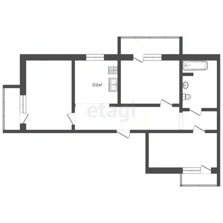 3-к кв. Московская область, Серпухов Новая ул., 13 (99.0 м) - Фото 2
