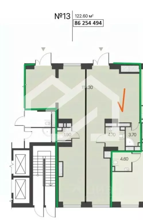 Торговая площадь в Москва дом Обручева 30 тер., к2 (70 м) - Фото 2