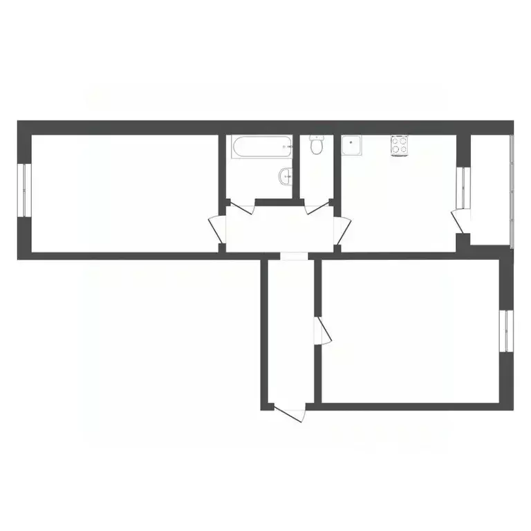 2-к кв. Тюменская область, Тюмень Парфеново мкр, ул. Тимуровцев, 28 ... - Фото 1