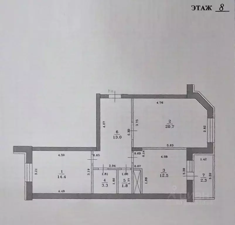 2-к кв. Татарстан, Казань Горки-3 мкр, ул. Дубравная, 28 (68.0 м) - Фото 1