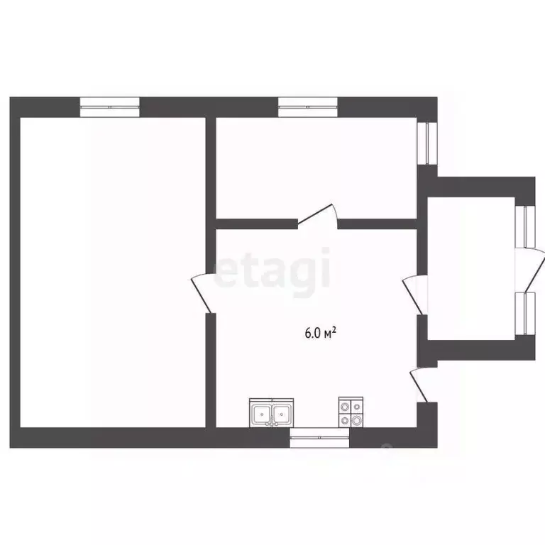 2-к кв. Калужская область, Износковский район, Льнозавод с/пос, с. ... - Фото 2