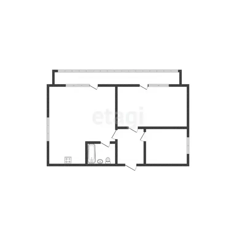 2-к кв. Курганская область, Курган ул. Савельева, 42 (61.4 м) - Фото 2
