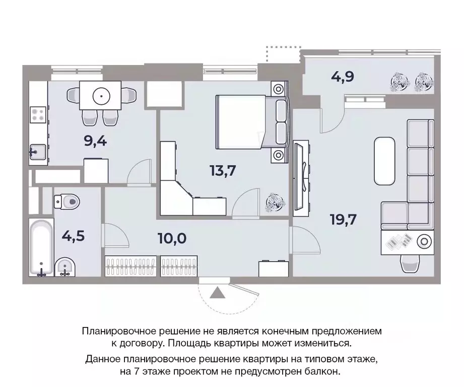 2-к кв. Москва Автозаводская ул., 23С120 (62.2 м) - Фото 0