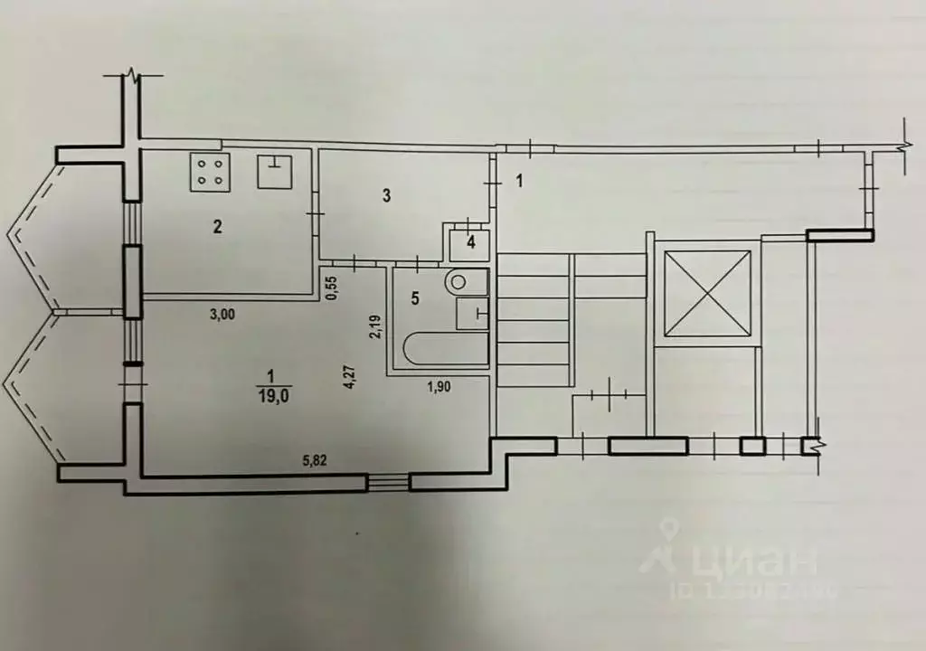 1-к кв. Волгоградская область, Волгоград бул. Энгельса, 35 (35.4 м) - Фото 2