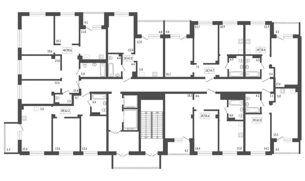 4-к кв. Красноярский край, Красноярск ул. Лесников, 51Б (90.6 м) - Фото 1