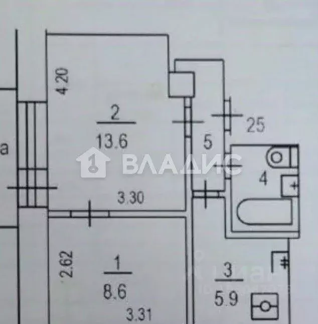 1-к кв. Москва Ленинский просп., 93К4 (34.4 м) - Фото 2