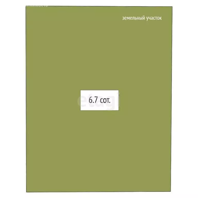 Участок в Мошковский район, Ташаринский сельсовет, остров Зеленый (6.7 ... - Фото 1