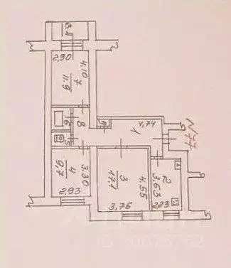3-к кв. Псковская область, Великие Луки ул. Гоголя, 16 (63.5 м) - Фото 2