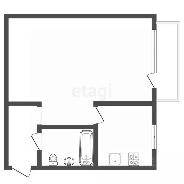 Студия Свердловская область, Екатеринбург ул. Очеретина, 12 (50.0 м) - Фото 2