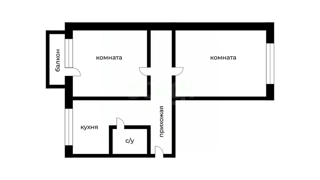 2-к кв. Курганская область, Курган ул. Коли Мяготина, 173 (40.1 м) - Фото 2