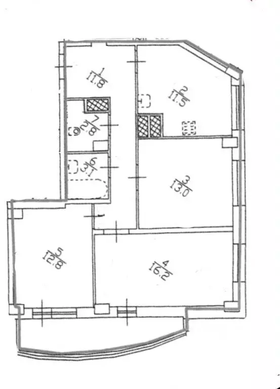 3-к кв. Санкт-Петербург просп. Королева, 63к2 (71.2 м) - Фото 1