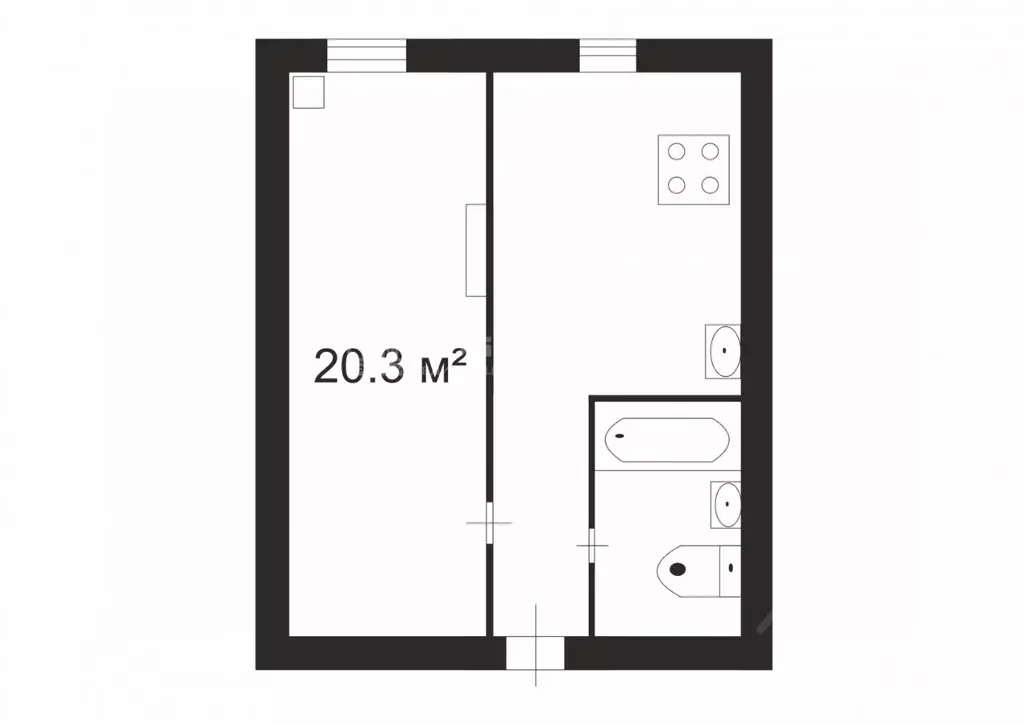 1-к кв. Владимирская область, Гусь-Хрустальный ул. Муравьева-Апостола, ... - Фото 2