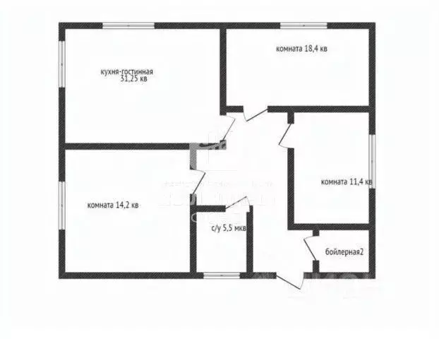 Дом в Саратовская область, Энгельсский район, Красноярское ... - Фото 2