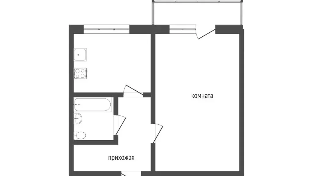 1-комнатная квартира: Омск, микрорайон Чередовый, 6-я Чередовая улица, ... - Фото 0