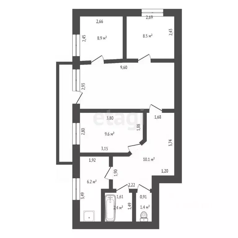 4-к кв. Амурская область, Ивановский муниципальный округ, с. Березовка ... - Фото 2