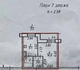 1-к кв. Санкт-Петербург ул. Турку, 11к2 (30.8 м) - Фото 0