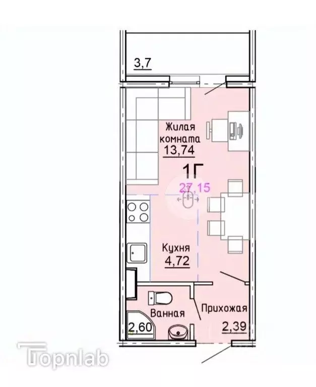 Студия Московская область, Солнечногорск городской округ, Голубое пгт ... - Фото 2