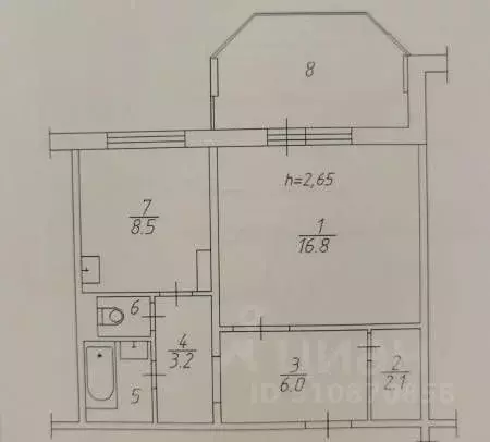 1-к кв. Красноярский край, Красноярск ул. Чернышевского, 98 (41.0 м) - Фото 0