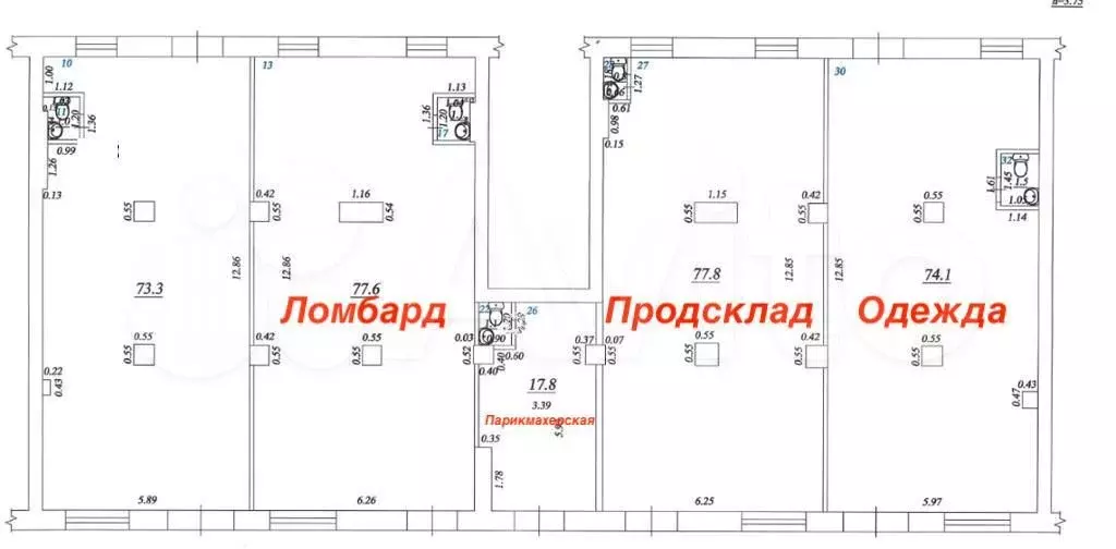 Свободного назначения, 78.6 м - Фото 0