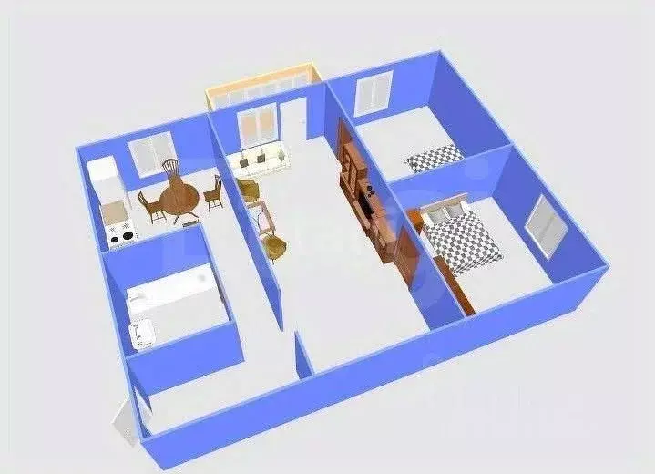 3-к кв. Сахалинская область, Южно-Сахалинск ул. Ленина, 218 (53.9 м) - Фото 2