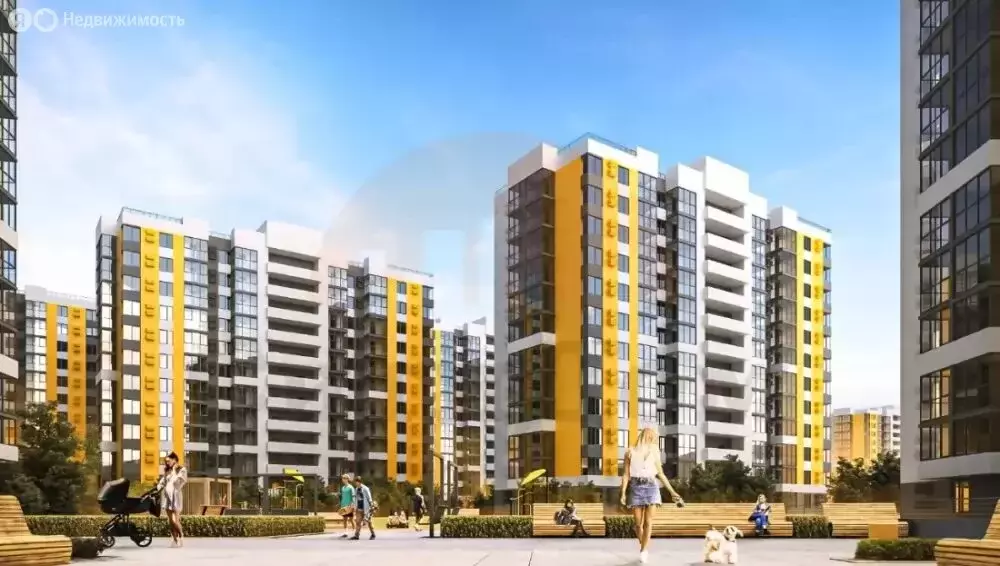 3-комнатная квартира: Молодёжное, Парковая улица, 9 (89.8 м) - Фото 1