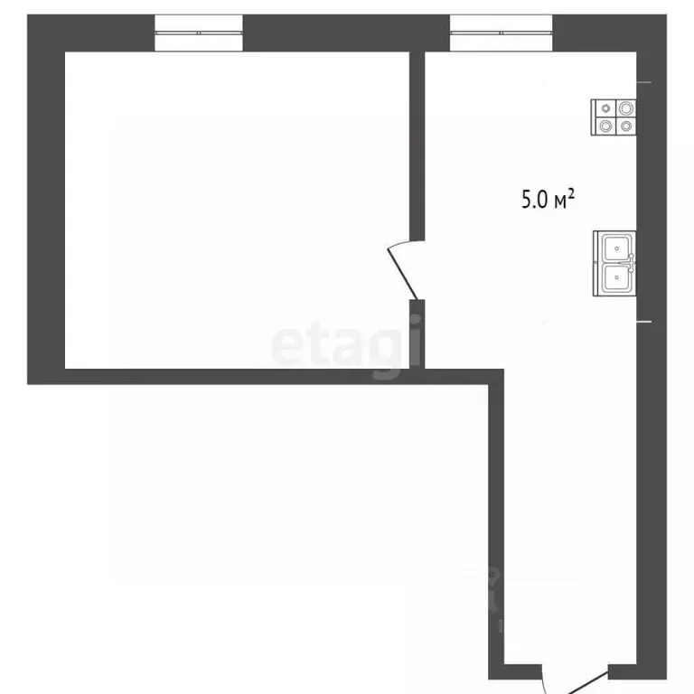 1-к кв. Крым, Бахчисарай ул. Панфилова, 1 (19.8 м) - Фото 1