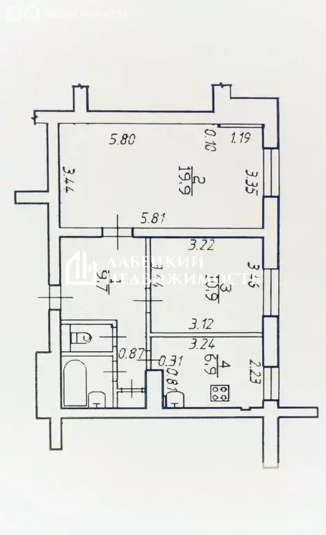 2-комнатная квартира: Санкт-Петербург, улица Кораблестроителей, 29к1 ... - Фото 2