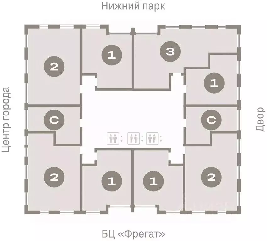 1-к кв. Липецкая область, Липецк пл. Петра Великого, 1 (47.28 м) - Фото 1