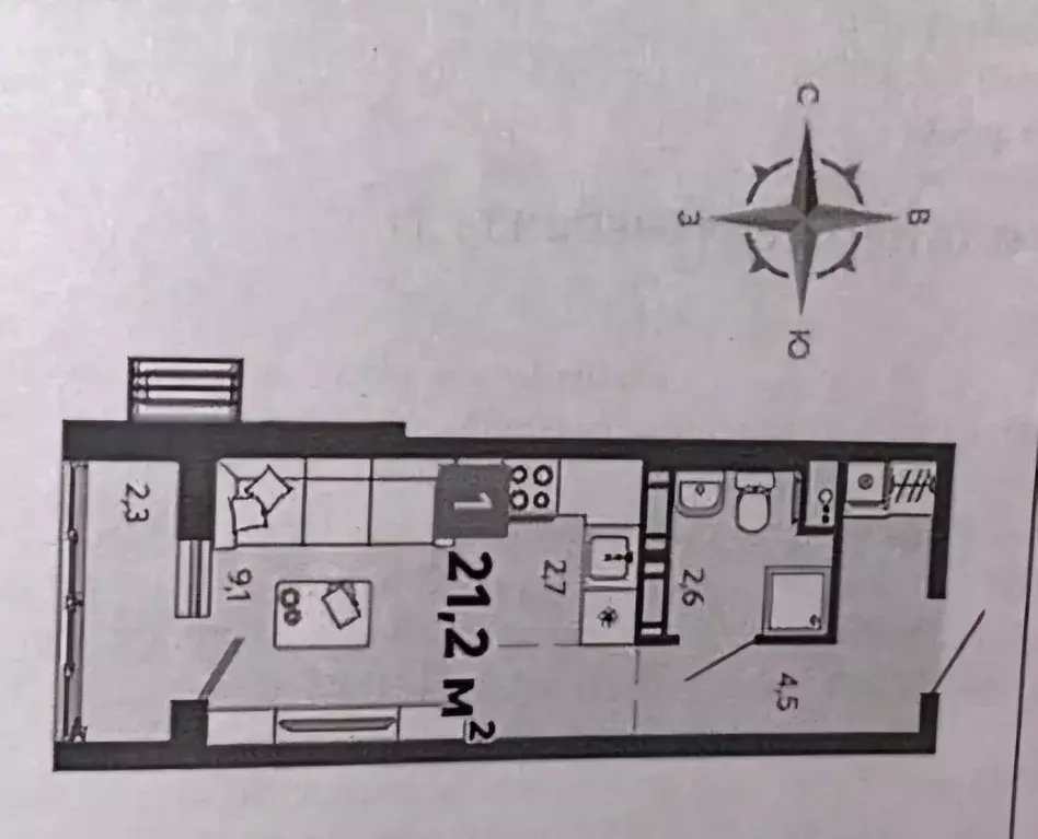 Продаётся квартира-студия, 21.2 м - Фото 0