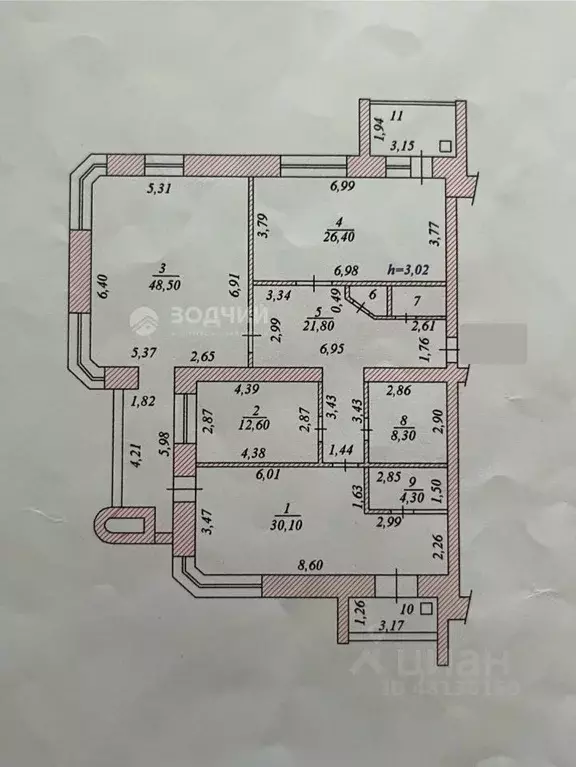 4-к кв. Чувашия, Чебоксары ул. Афанасьева, 9к5 (155.4 м) - Фото 1