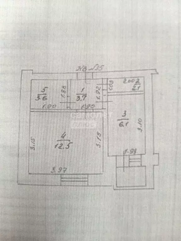 1-к кв. Курская область, Курчатов ул. Энергетиков, 20 (28.0 м) - Фото 1