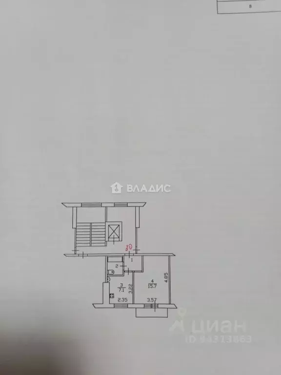 1-к кв. Владимирская область, Ковров ул. Зои Космодемьянской, 30/2 ... - Фото 2