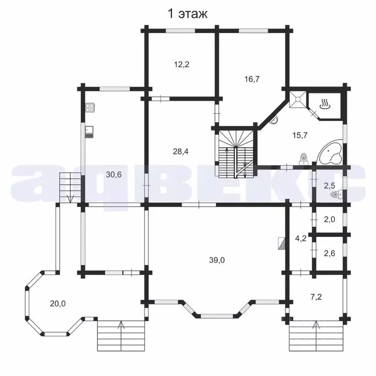 Коттедж в Санкт-Петербург пос. Комарово, ул. 1-я Дачная, 57 (333 м) - Фото 2