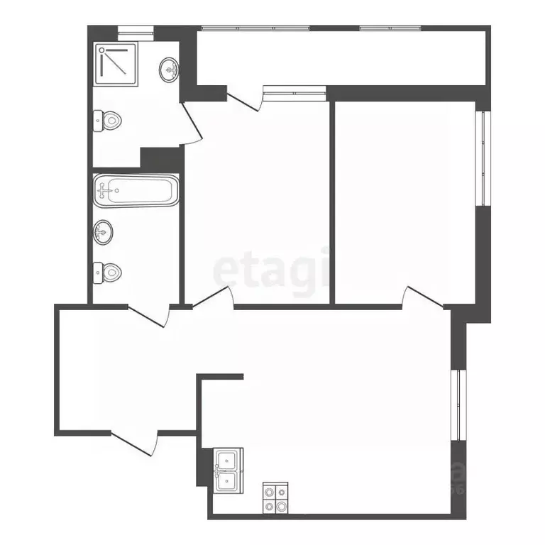 2-к кв. Тюменская область, Тобольск Зона ВУЗов тер., 7 (64.0 м) - Фото 1