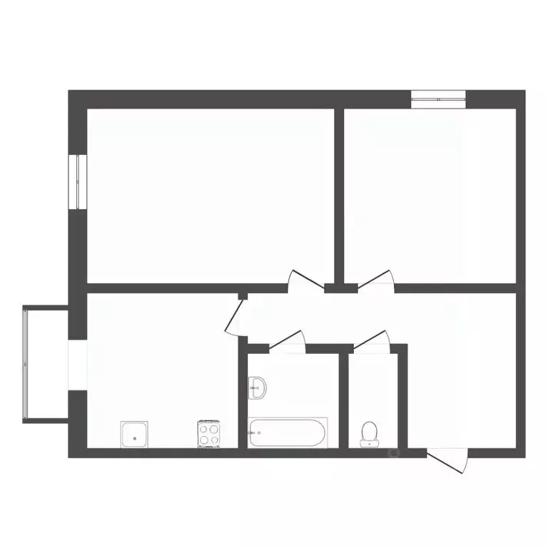 2-к кв. Тюменская область, Тюмень ул. Московский Тракт, 85к1 (52.9 м) - Фото 2