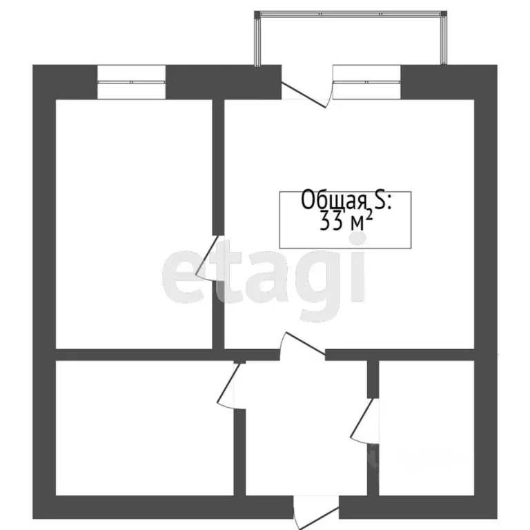 2-к кв. Бурятия, Улан-Удэ Кирзавод мкр, ул. Моховая, 6 (47.0 м) - Фото 2