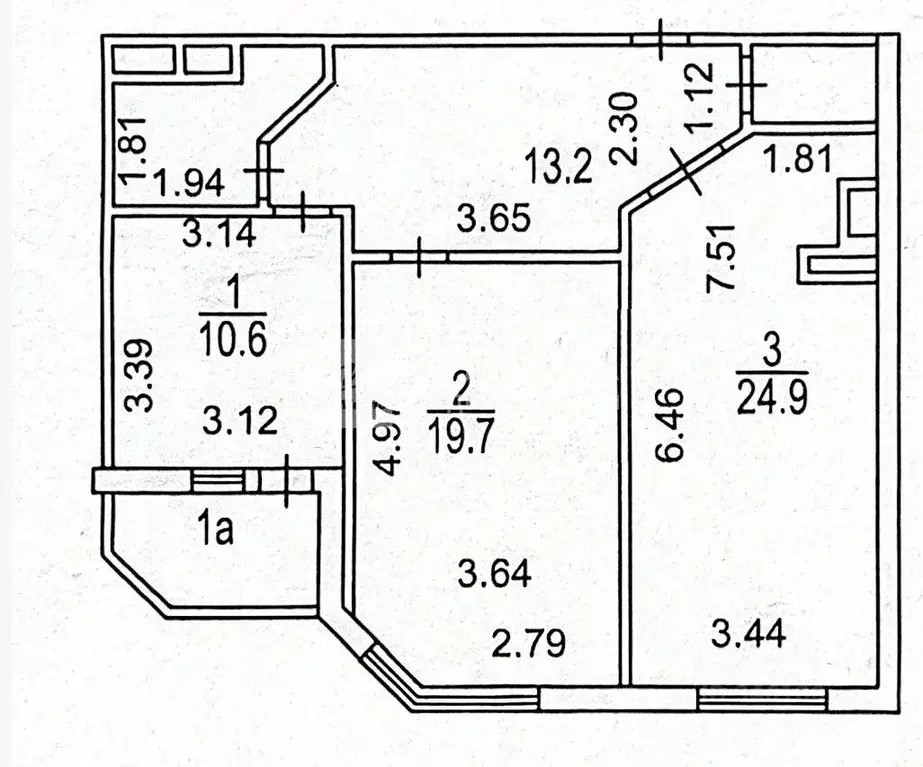 3-к кв. Москва бул. Генерала Карбышева, 18 (78.0 м) - Фото 1