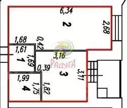 1-к кв. Ивановская область, Иваново ул. Ломоносова, 10 (34.2 м) - Фото 1